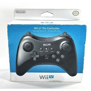 Nintendo Wii U Pro Controller OEM  Black Brand New Factory Sealed